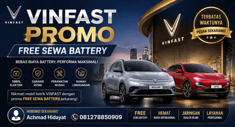 VINFAST PROMO FREE SEWA BATTERY