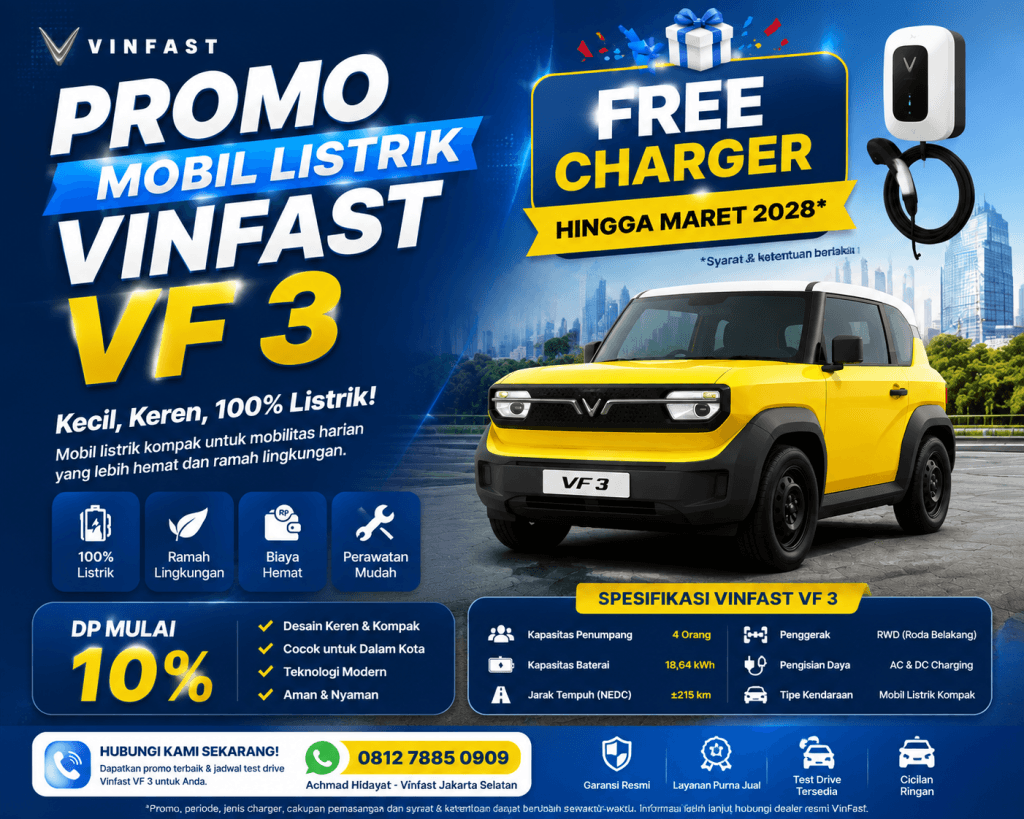 Promo Mobil Listrik Vinfast Vf 3