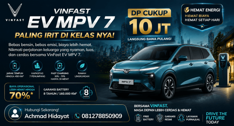 Vinfast EV MPV 7 Paling Irit dikelas nya